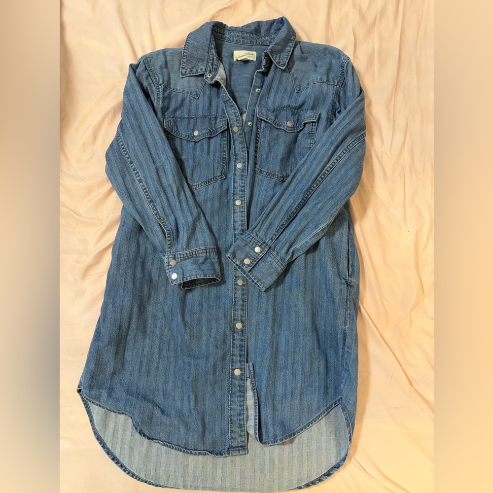 Universal Thread Blue Long Sleeve Denim Dress